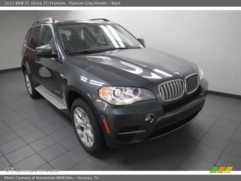 Platinum Gray Metallic / Black 2013 BMW X5 xDrive 35i Premium