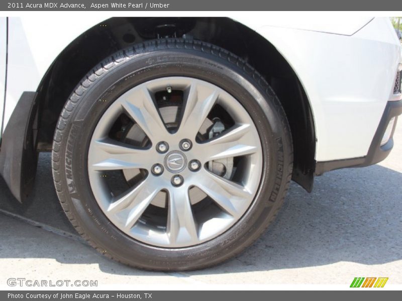Aspen White Pearl / Umber 2011 Acura MDX Advance