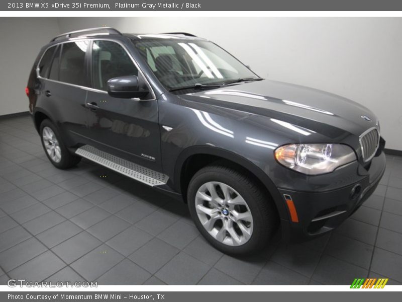 Platinum Gray Metallic / Black 2013 BMW X5 xDrive 35i Premium