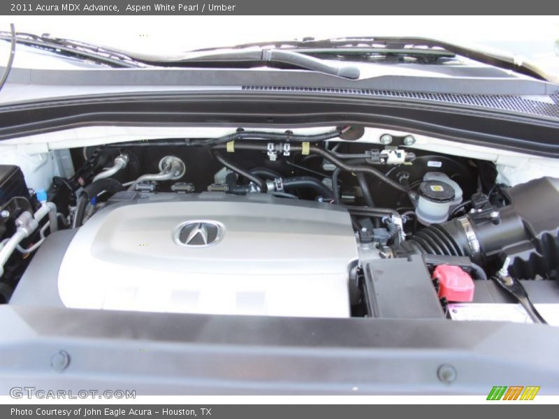 Aspen White Pearl / Umber 2011 Acura MDX Advance