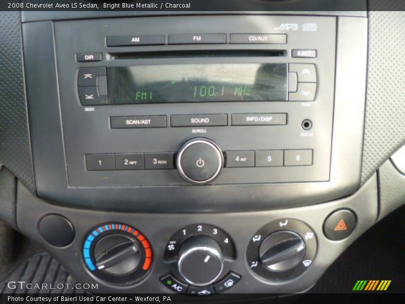 Bright Blue Metallic / Charcoal 2008 Chevrolet Aveo LS Sedan