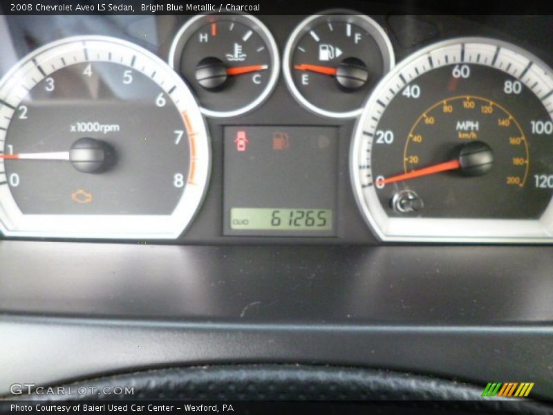 Bright Blue Metallic / Charcoal 2008 Chevrolet Aveo LS Sedan