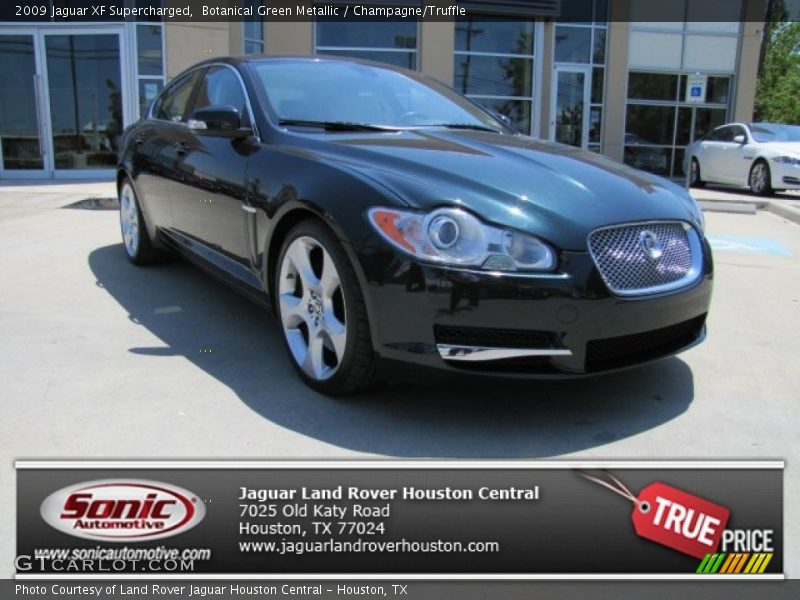 Botanical Green Metallic / Champagne/Truffle 2009 Jaguar XF Supercharged
