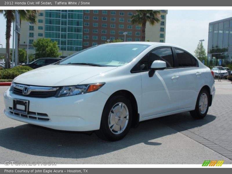 Taffeta White / Stone 2012 Honda Civic HF Sedan