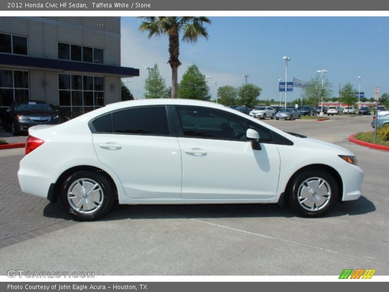 Taffeta White / Stone 2012 Honda Civic HF Sedan