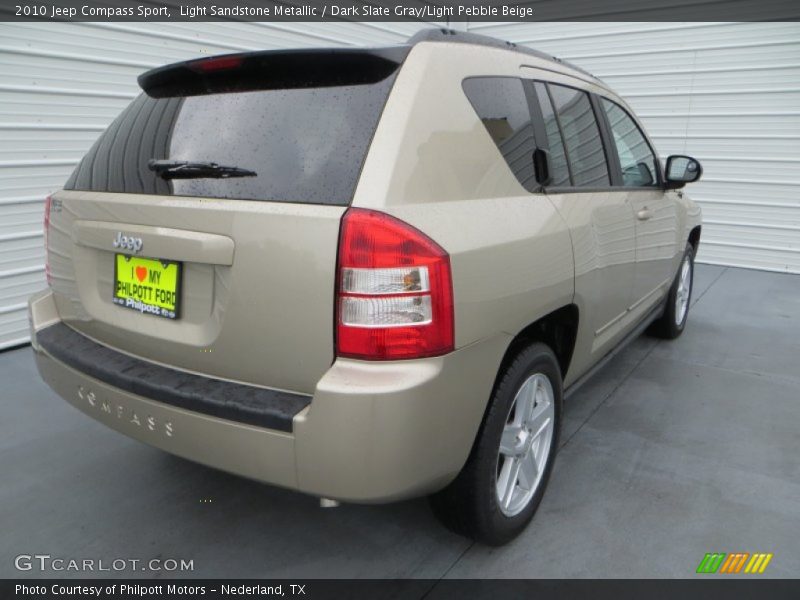 Light Sandstone Metallic / Dark Slate Gray/Light Pebble Beige 2010 Jeep Compass Sport