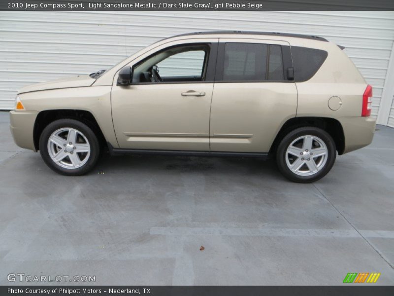 Light Sandstone Metallic / Dark Slate Gray/Light Pebble Beige 2010 Jeep Compass Sport