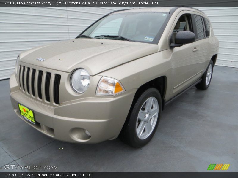 Light Sandstone Metallic / Dark Slate Gray/Light Pebble Beige 2010 Jeep Compass Sport