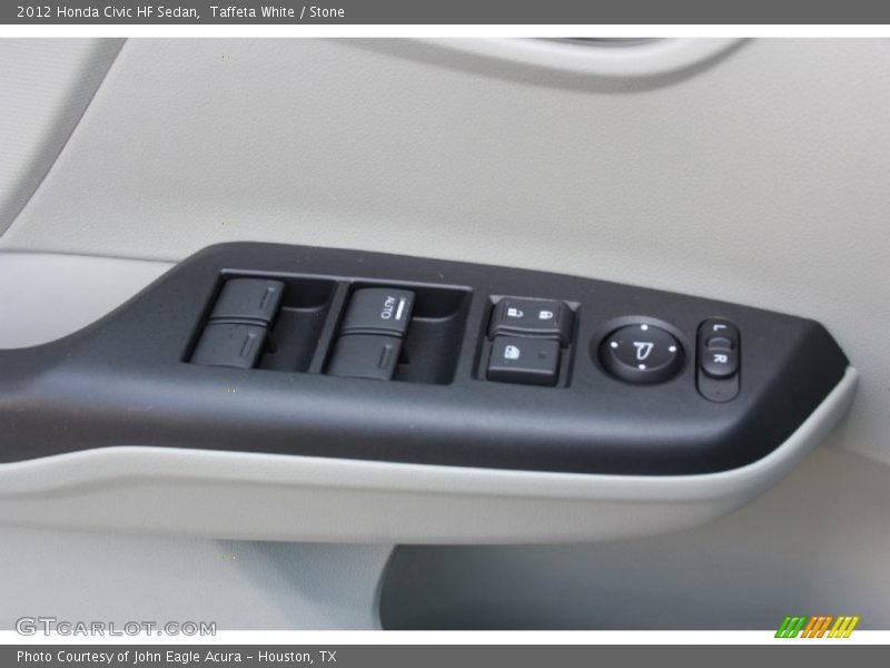 Taffeta White / Stone 2012 Honda Civic HF Sedan