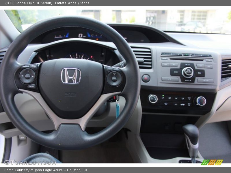 Taffeta White / Stone 2012 Honda Civic HF Sedan