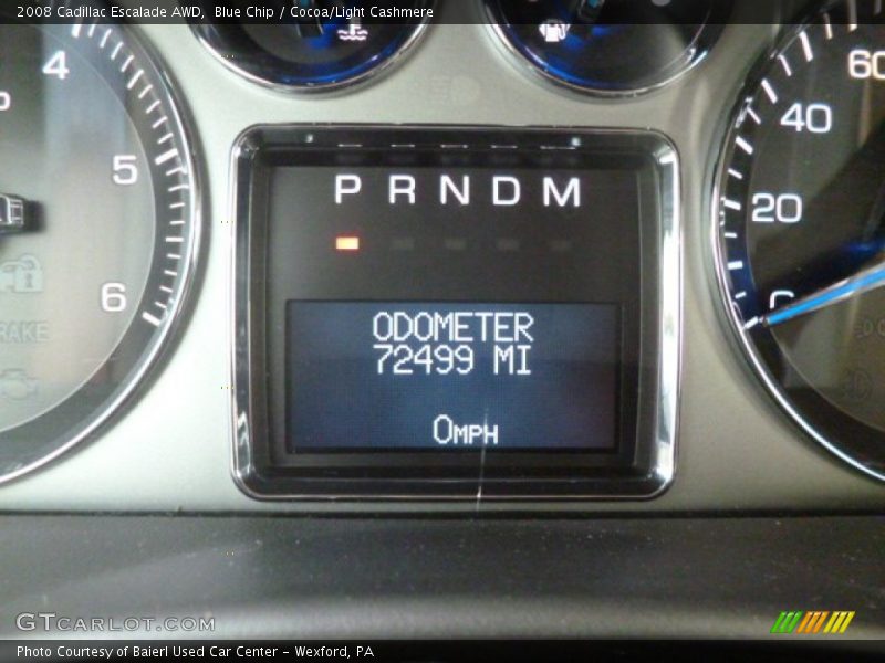 Blue Chip / Cocoa/Light Cashmere 2008 Cadillac Escalade AWD
