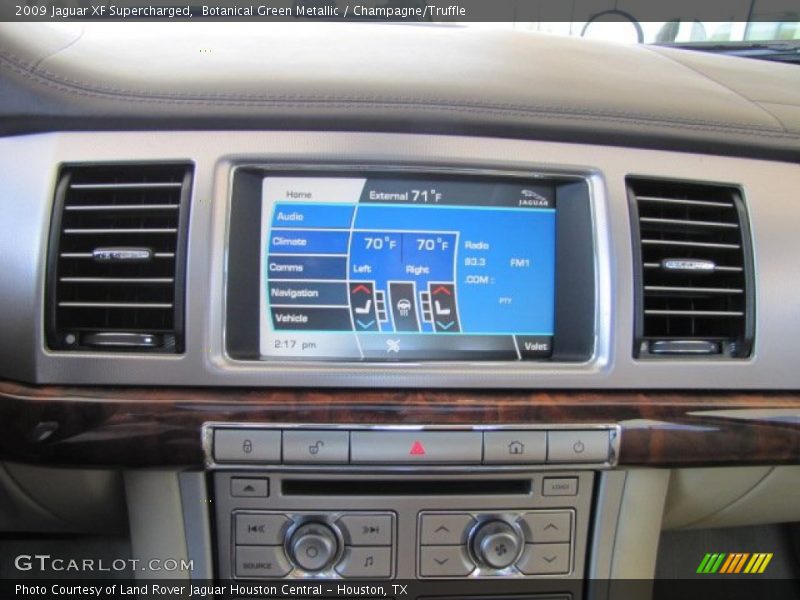 Botanical Green Metallic / Champagne/Truffle 2009 Jaguar XF Supercharged