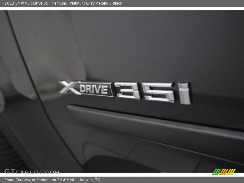 Platinum Gray Metallic / Black 2013 BMW X5 xDrive 35i Premium
