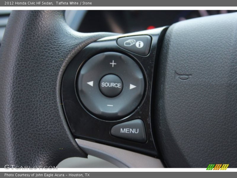 Taffeta White / Stone 2012 Honda Civic HF Sedan
