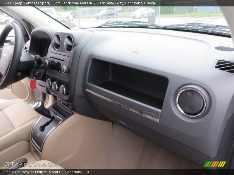 Light Sandstone Metallic / Dark Slate Gray/Light Pebble Beige 2010 Jeep Compass Sport
