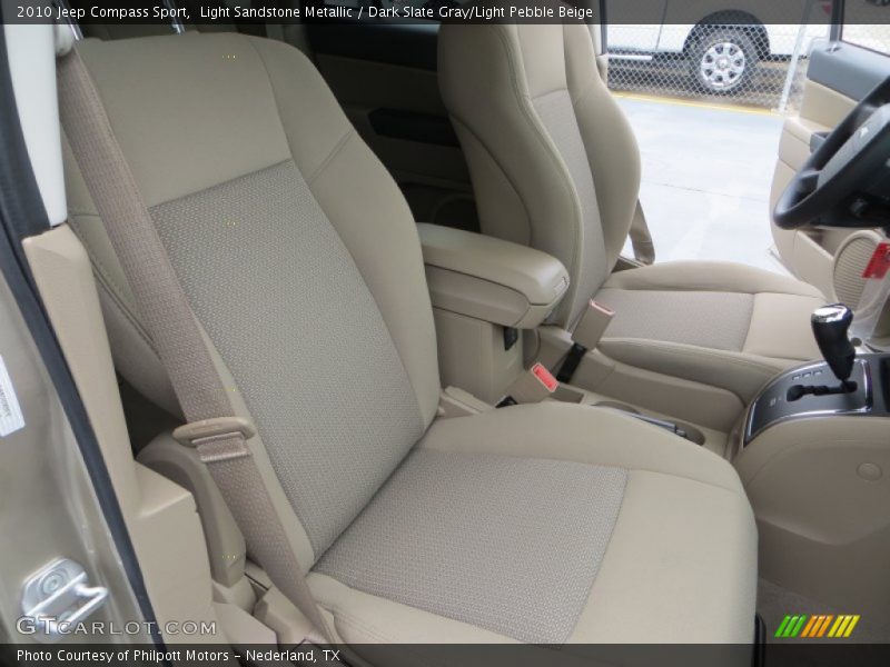 Light Sandstone Metallic / Dark Slate Gray/Light Pebble Beige 2010 Jeep Compass Sport