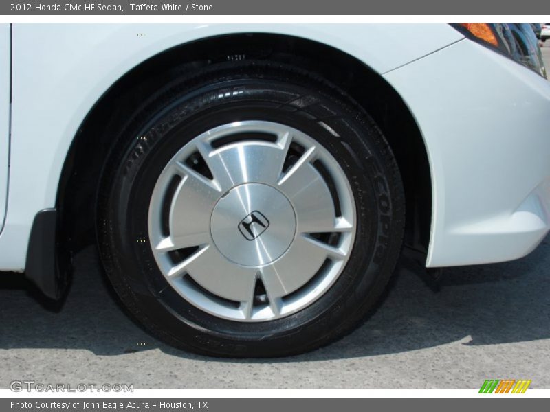 Taffeta White / Stone 2012 Honda Civic HF Sedan