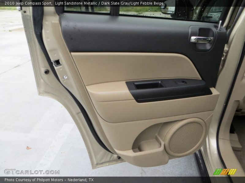 Light Sandstone Metallic / Dark Slate Gray/Light Pebble Beige 2010 Jeep Compass Sport