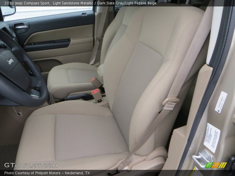 Light Sandstone Metallic / Dark Slate Gray/Light Pebble Beige 2010 Jeep Compass Sport