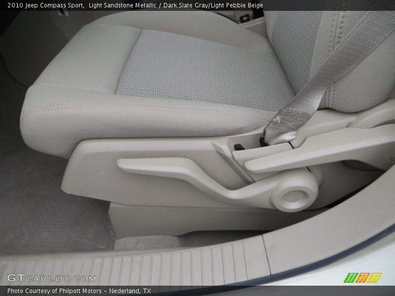 Light Sandstone Metallic / Dark Slate Gray/Light Pebble Beige 2010 Jeep Compass Sport