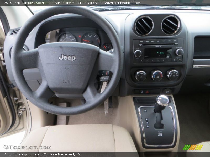 Light Sandstone Metallic / Dark Slate Gray/Light Pebble Beige 2010 Jeep Compass Sport