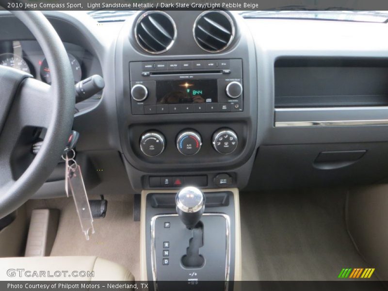 Light Sandstone Metallic / Dark Slate Gray/Light Pebble Beige 2010 Jeep Compass Sport