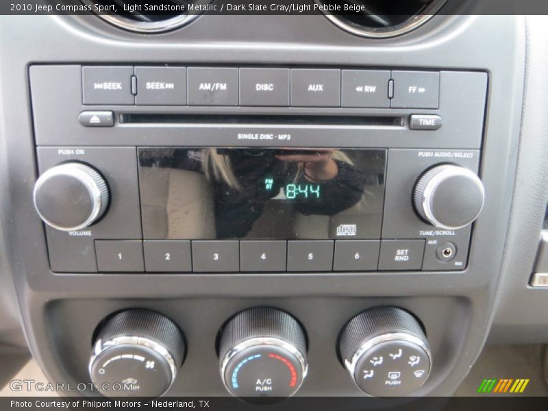 Light Sandstone Metallic / Dark Slate Gray/Light Pebble Beige 2010 Jeep Compass Sport
