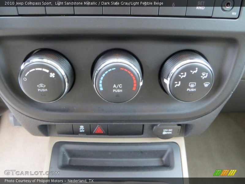 Light Sandstone Metallic / Dark Slate Gray/Light Pebble Beige 2010 Jeep Compass Sport