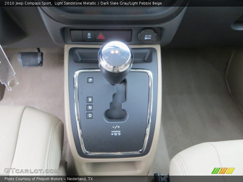 Light Sandstone Metallic / Dark Slate Gray/Light Pebble Beige 2010 Jeep Compass Sport