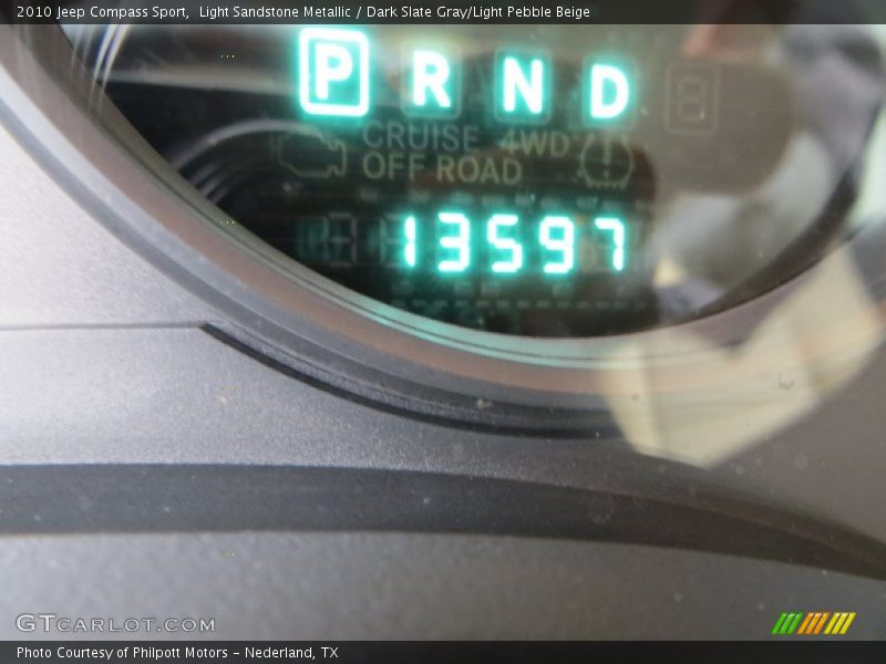 Light Sandstone Metallic / Dark Slate Gray/Light Pebble Beige 2010 Jeep Compass Sport