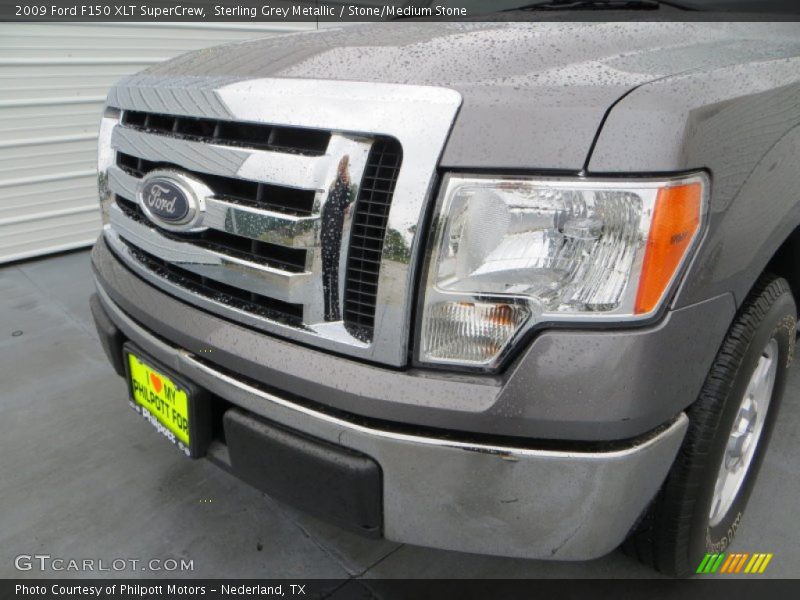 Sterling Grey Metallic / Stone/Medium Stone 2009 Ford F150 XLT SuperCrew