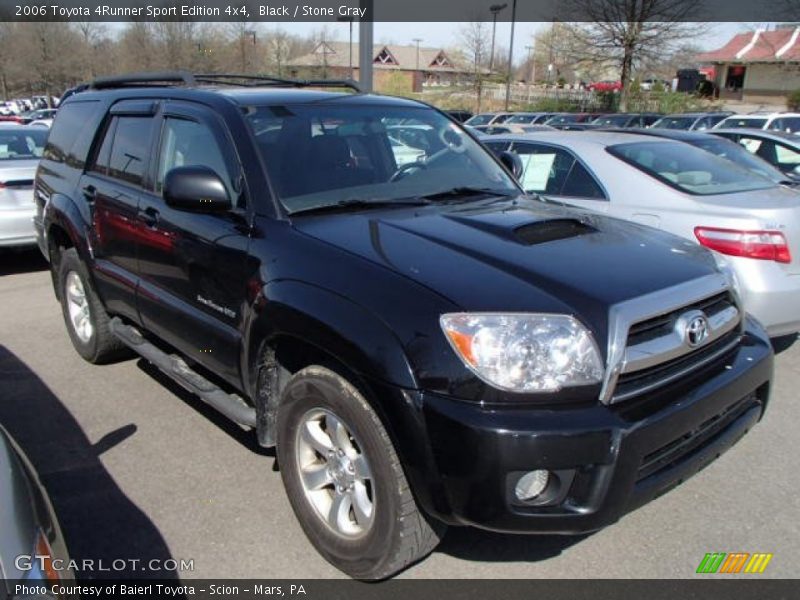 Black / Stone Gray 2006 Toyota 4Runner Sport Edition 4x4