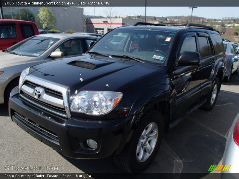 Black / Stone Gray 2006 Toyota 4Runner Sport Edition 4x4