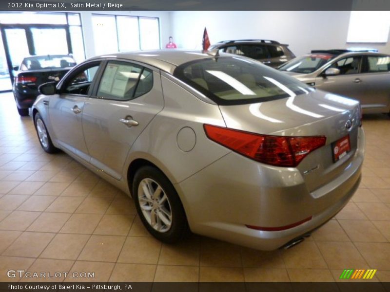 Satin Metal / Beige 2012 Kia Optima LX