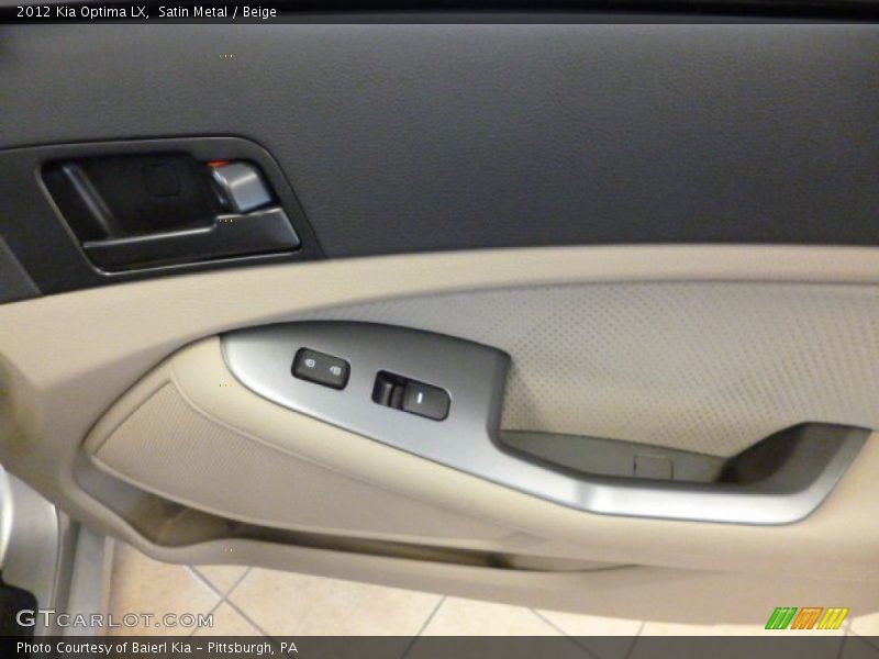 Satin Metal / Beige 2012 Kia Optima LX