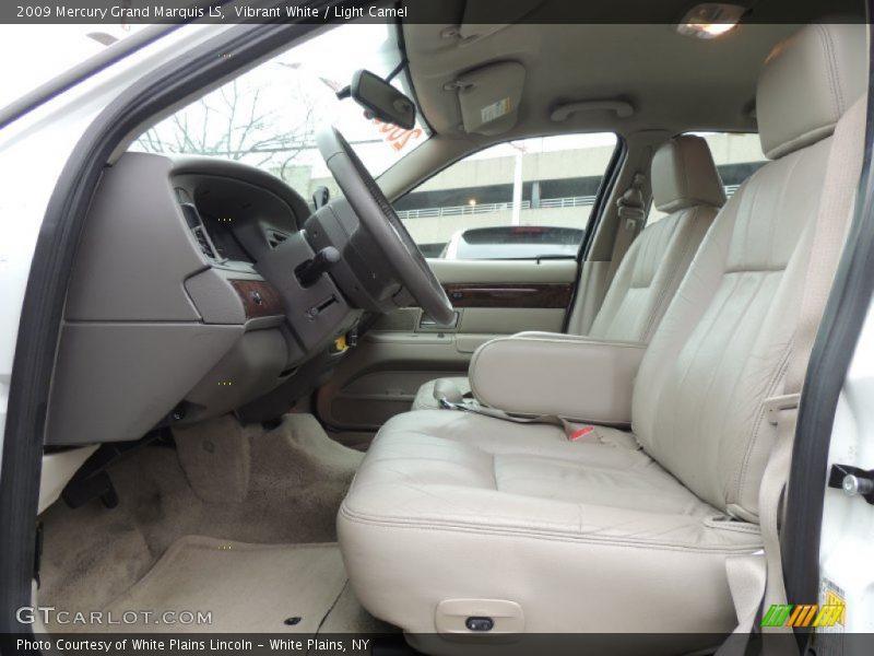 Vibrant White / Light Camel 2009 Mercury Grand Marquis LS
