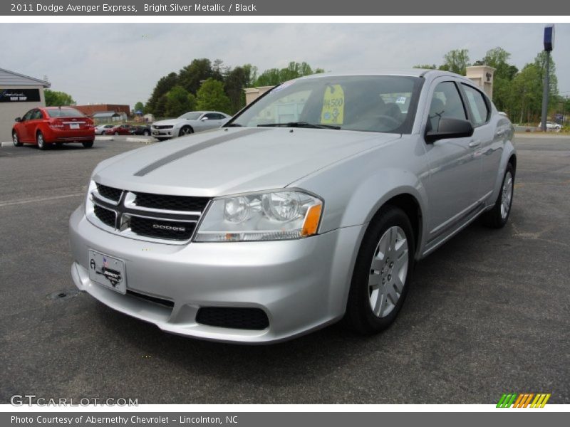 Bright Silver Metallic / Black 2011 Dodge Avenger Express