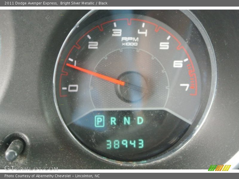 Bright Silver Metallic / Black 2011 Dodge Avenger Express