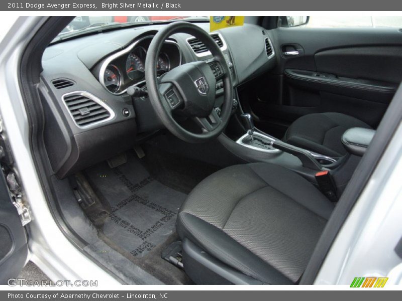 Bright Silver Metallic / Black 2011 Dodge Avenger Express