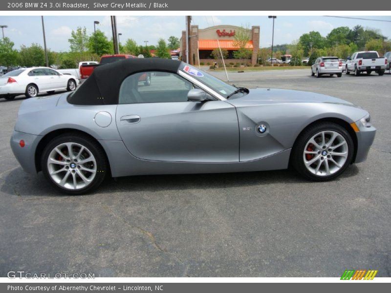 Silver Grey Metallic / Black 2006 BMW Z4 3.0i Roadster