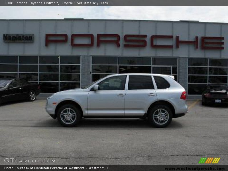 Crystal Silver Metallic / Black 2008 Porsche Cayenne Tiptronic