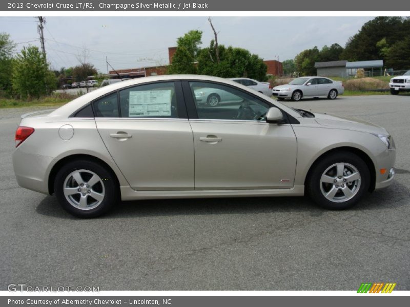 Champagne Silver Metallic / Jet Black 2013 Chevrolet Cruze LT/RS