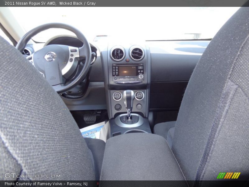 Wicked Black / Gray 2011 Nissan Rogue SV AWD