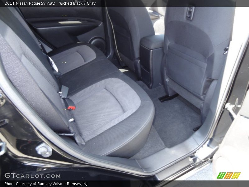 Wicked Black / Gray 2011 Nissan Rogue SV AWD