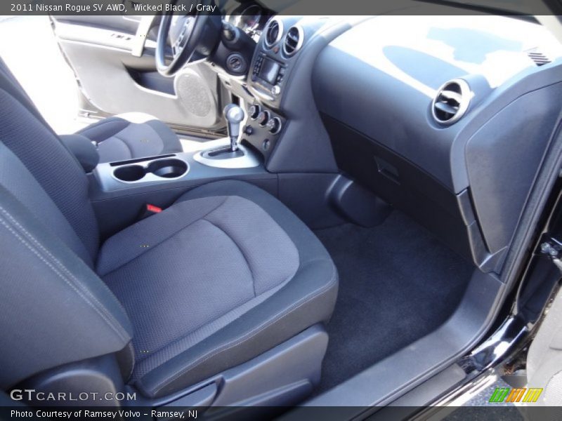 Wicked Black / Gray 2011 Nissan Rogue SV AWD