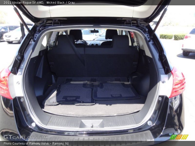 Wicked Black / Gray 2011 Nissan Rogue SV AWD