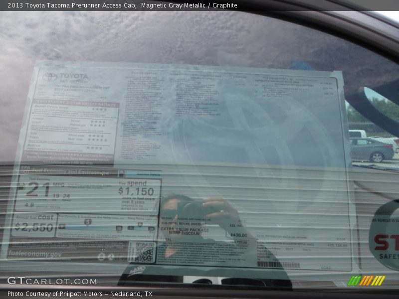 Magnetic Gray Metallic / Graphite 2013 Toyota Tacoma Prerunner Access Cab