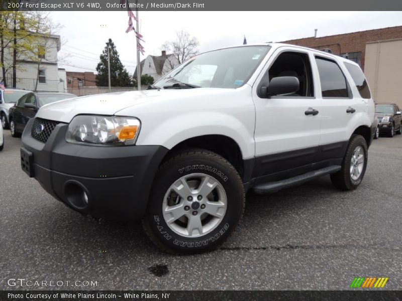 Oxford White / Medium/Dark Flint 2007 Ford Escape XLT V6 4WD