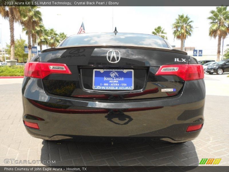 Crystal Black Pearl / Ebony 2013 Acura ILX 1.5L Hybrid Technology