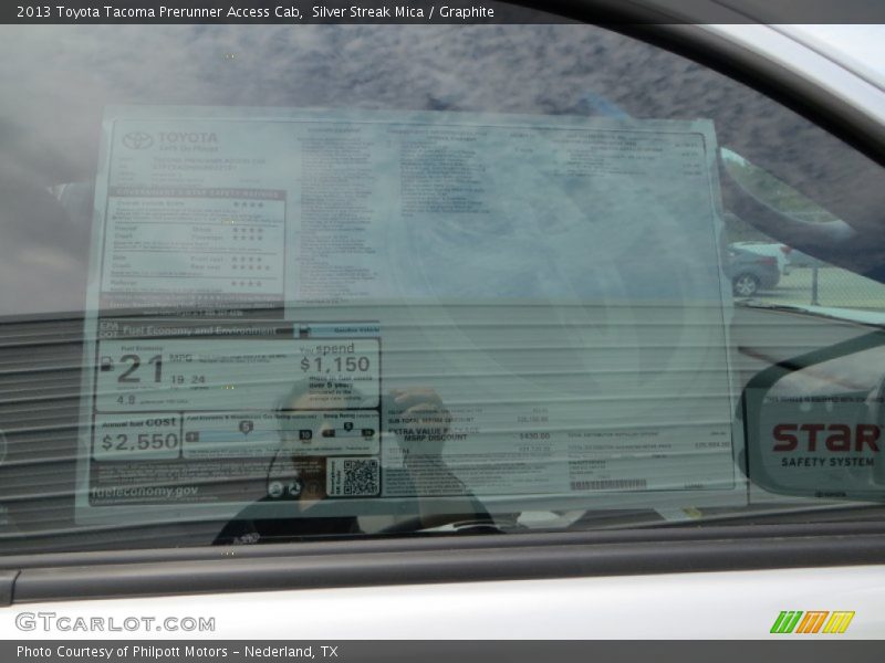 Silver Streak Mica / Graphite 2013 Toyota Tacoma Prerunner Access Cab